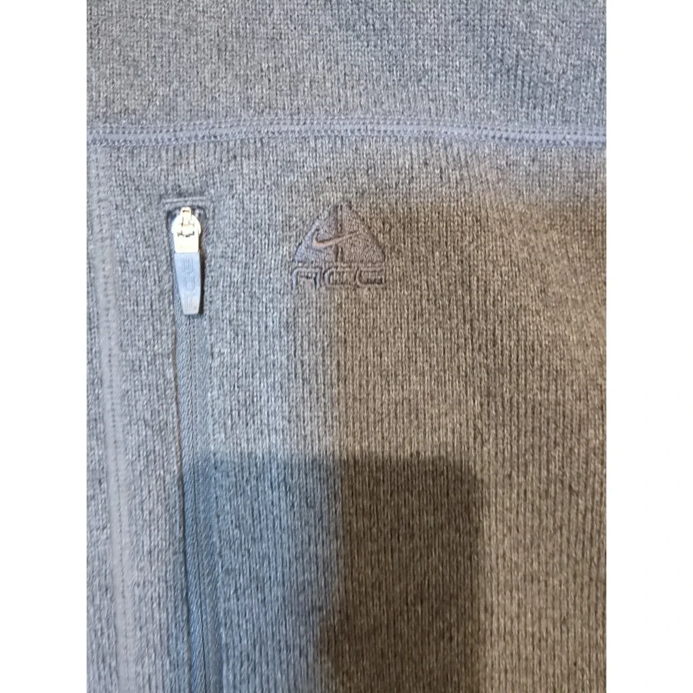 Vintage Nike Mens L  Gray ACG Quarter Zip Fleece Pullover‎